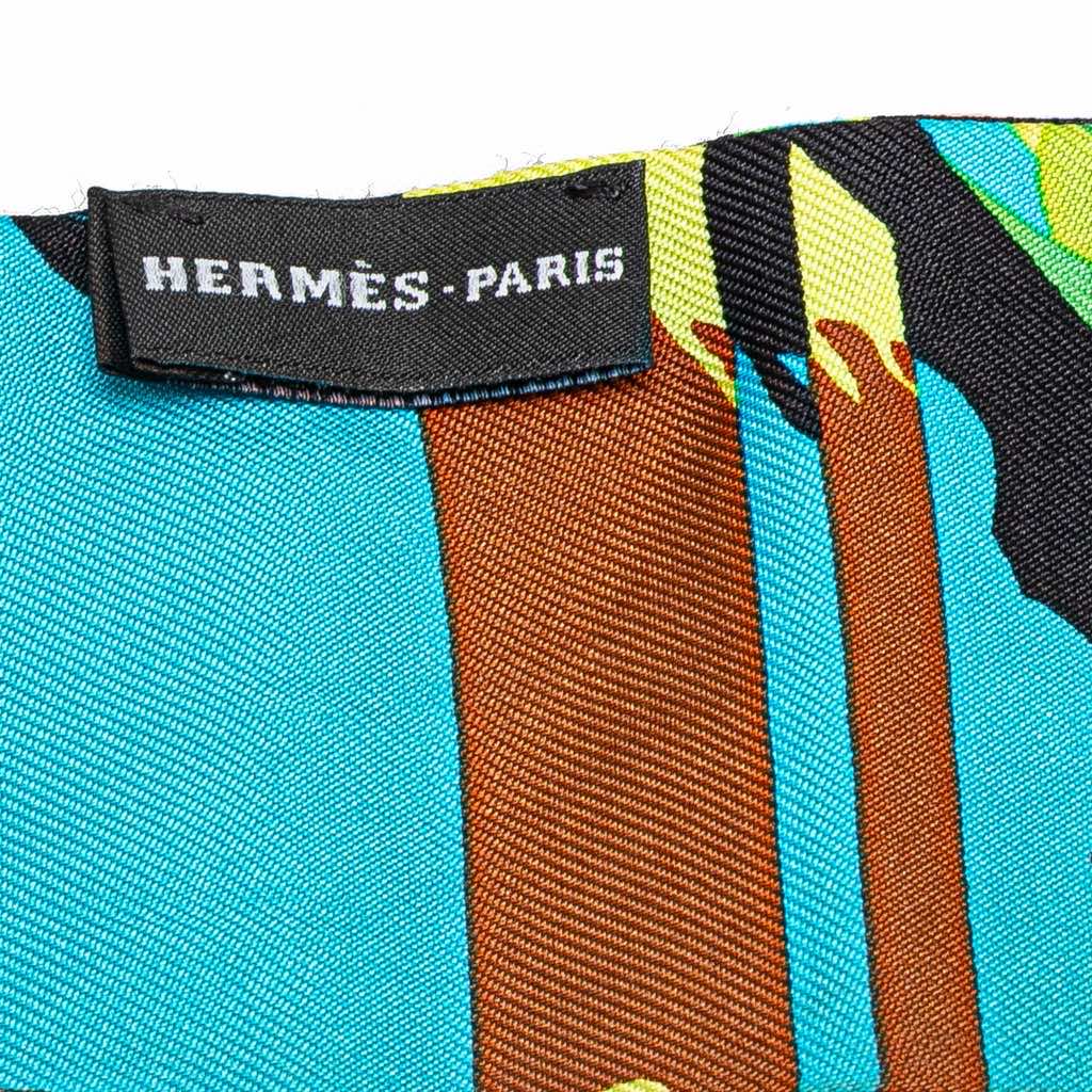 Hermès Ex Libris En Camouflage Silk Twilly Scarf - 4