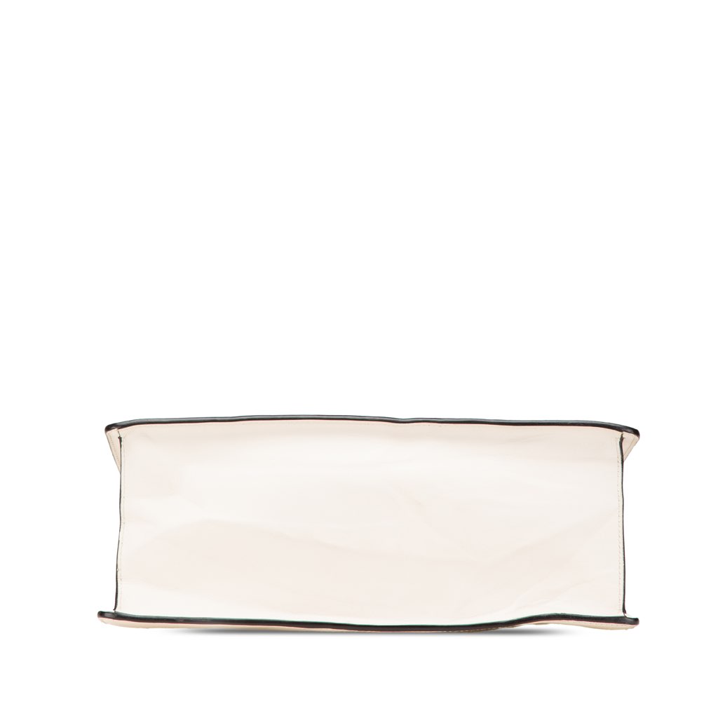 Gucci Medium Leather Sylvie Top Handle Bag - 3