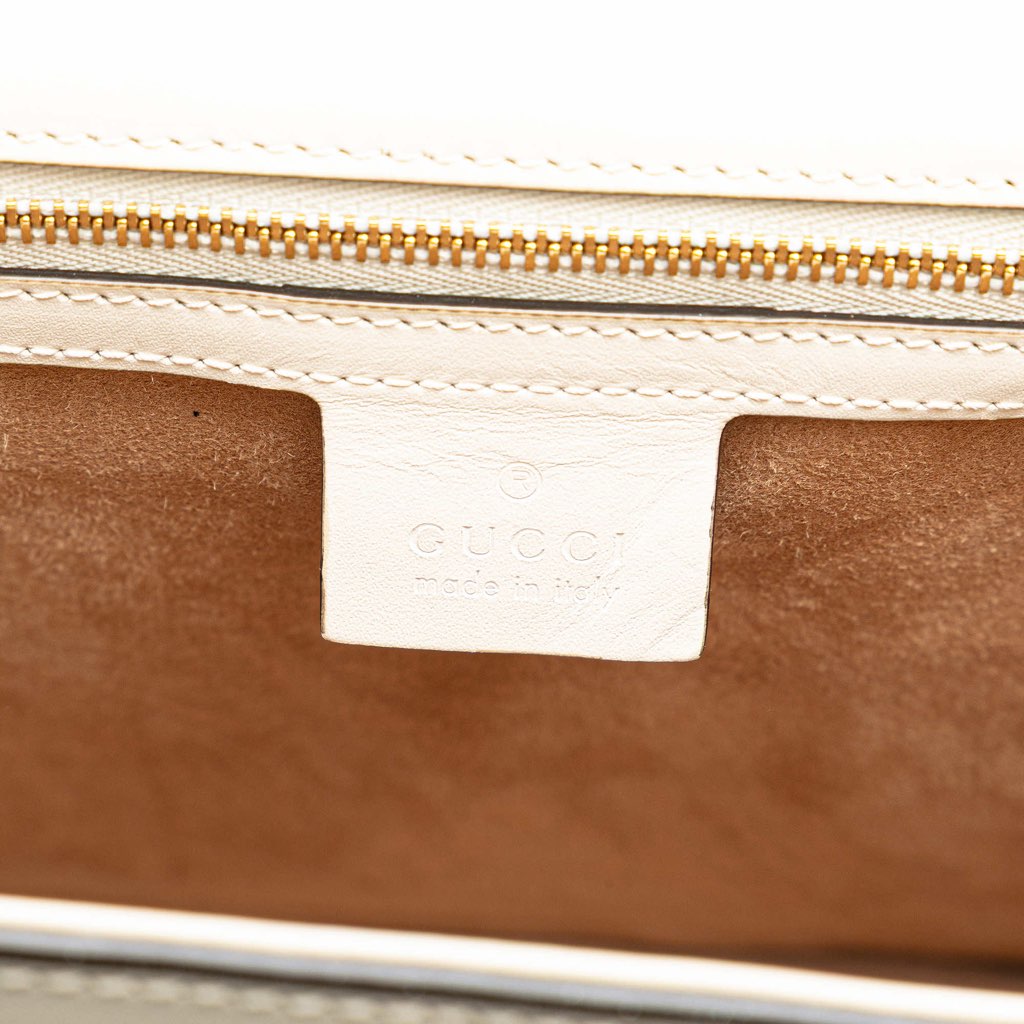 Gucci Medium Leather Sylvie Top Handle Bag - 5