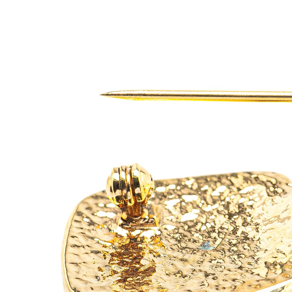 Chanel Gold Plated Triple CC Brooch - 4