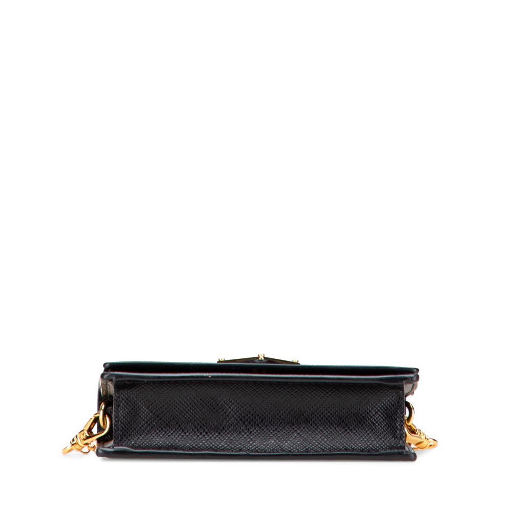 Prada Saffiano Card Holder On Chain - Image 6