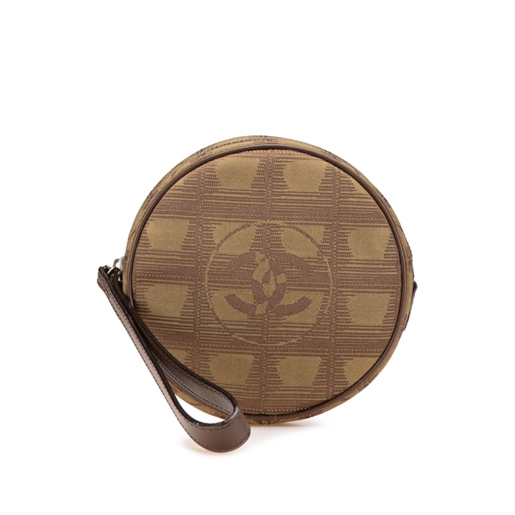 Chanel New Travel Line Nylon Round Pouch