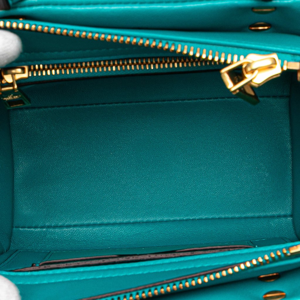 Valentino Small Nappa One Stud Top Handle Bag - 4