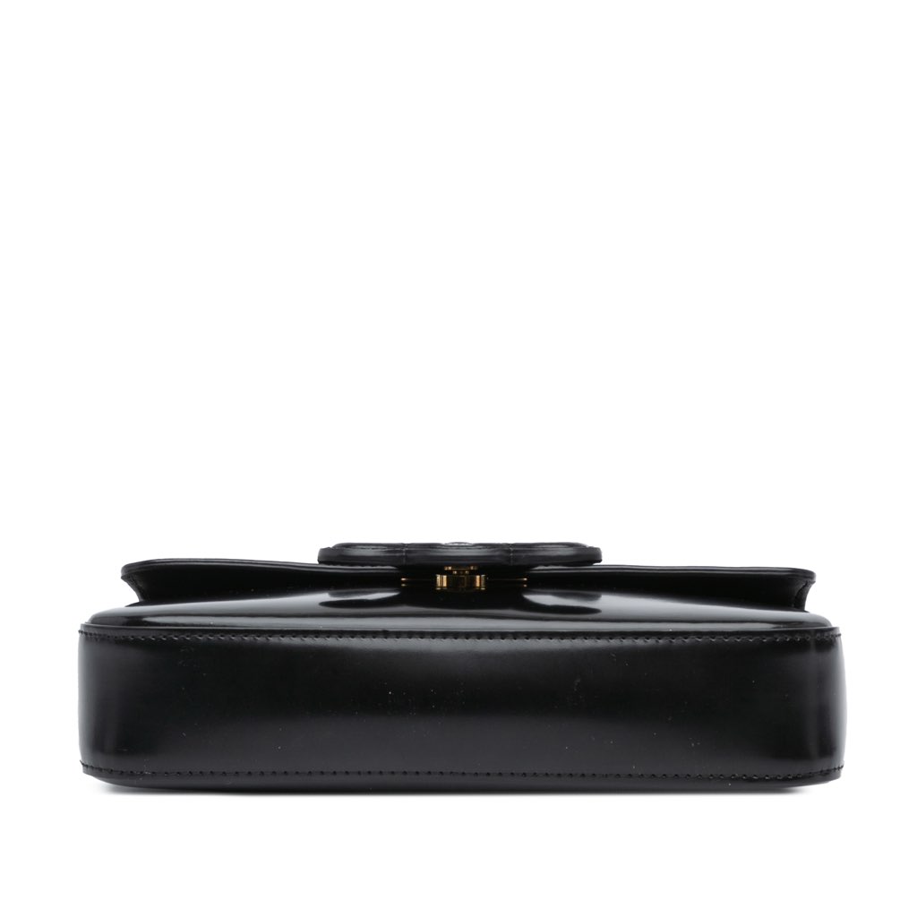 Celine Smooth Calfskin Cuir Triomphe Chain Shoulder Bag - 3