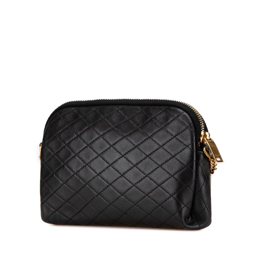 Saint Laurent Mini Quilted Lambskin Gaby Zippered Pouch - 2