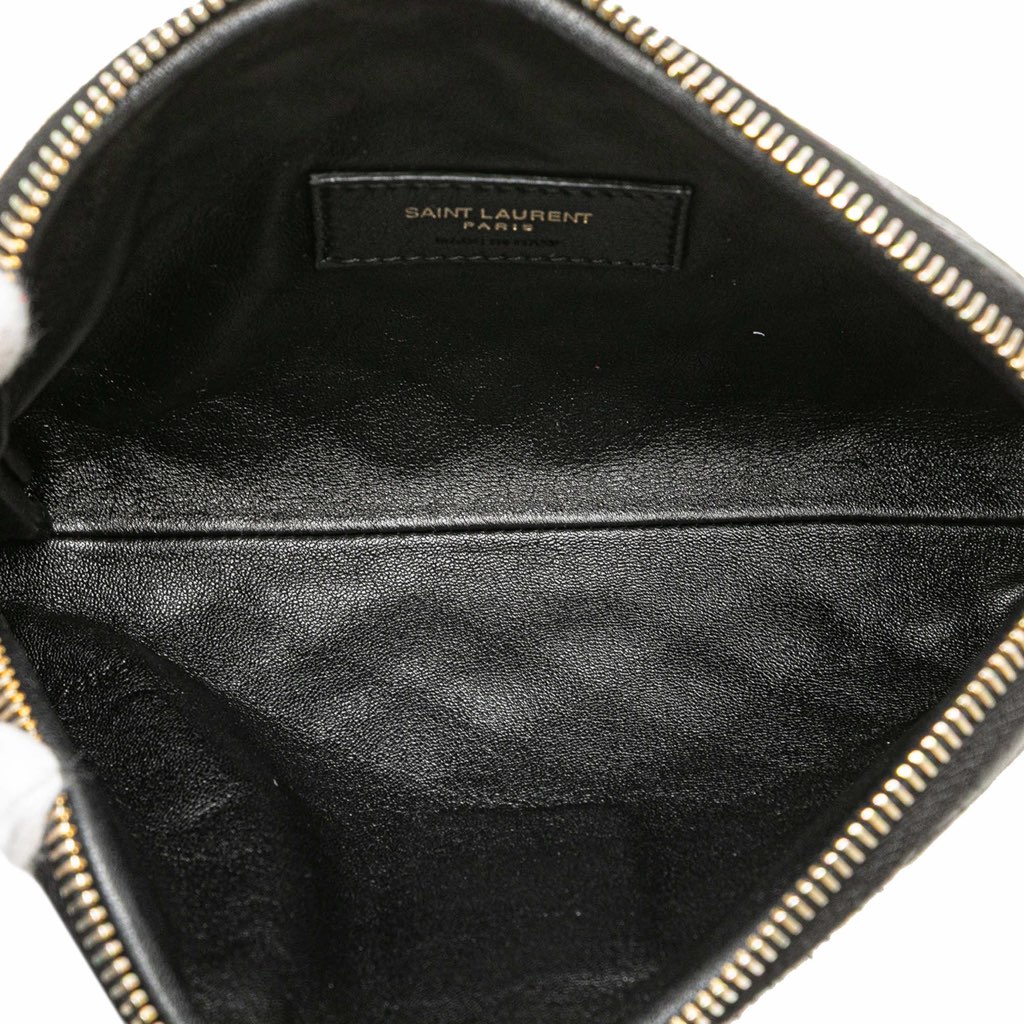 Saint Laurent Mini Quilted Lambskin Gaby Zippered Pouch - 4