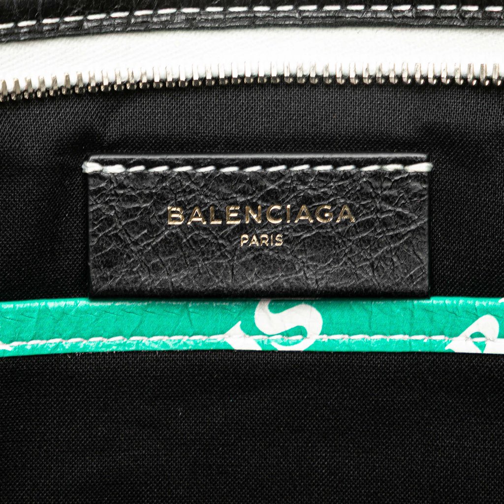 Balenciaga Lambskin Bazar Paris City Arena Clutch - Side view