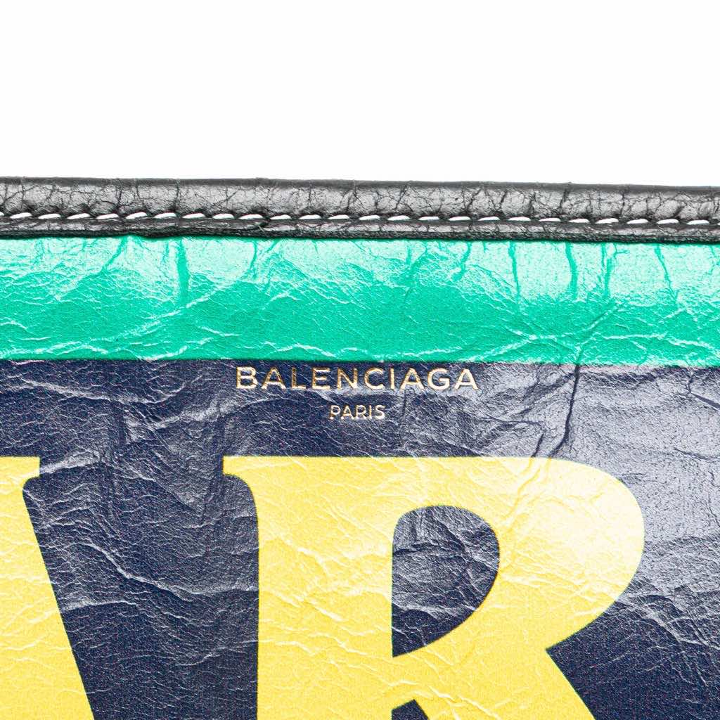 Balenciaga Lambskin Bazar Paris City Arena Clutch - Image 12