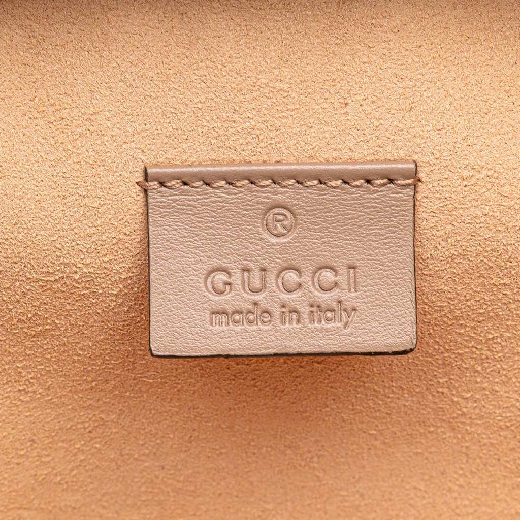 Gucci GG Marmont Round Matelasse Leather Backpack - Side view