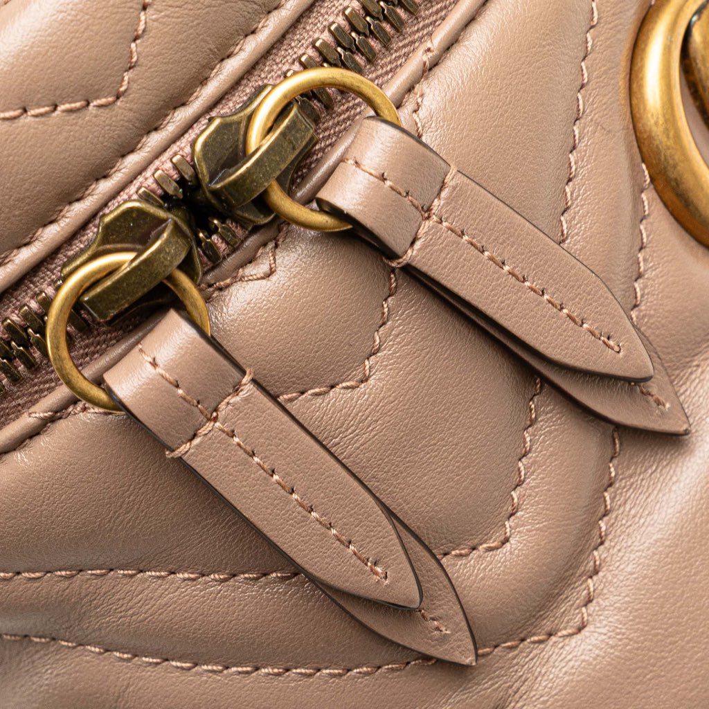 Gucci GG Marmont Round Matelasse Leather Backpack - Image 10