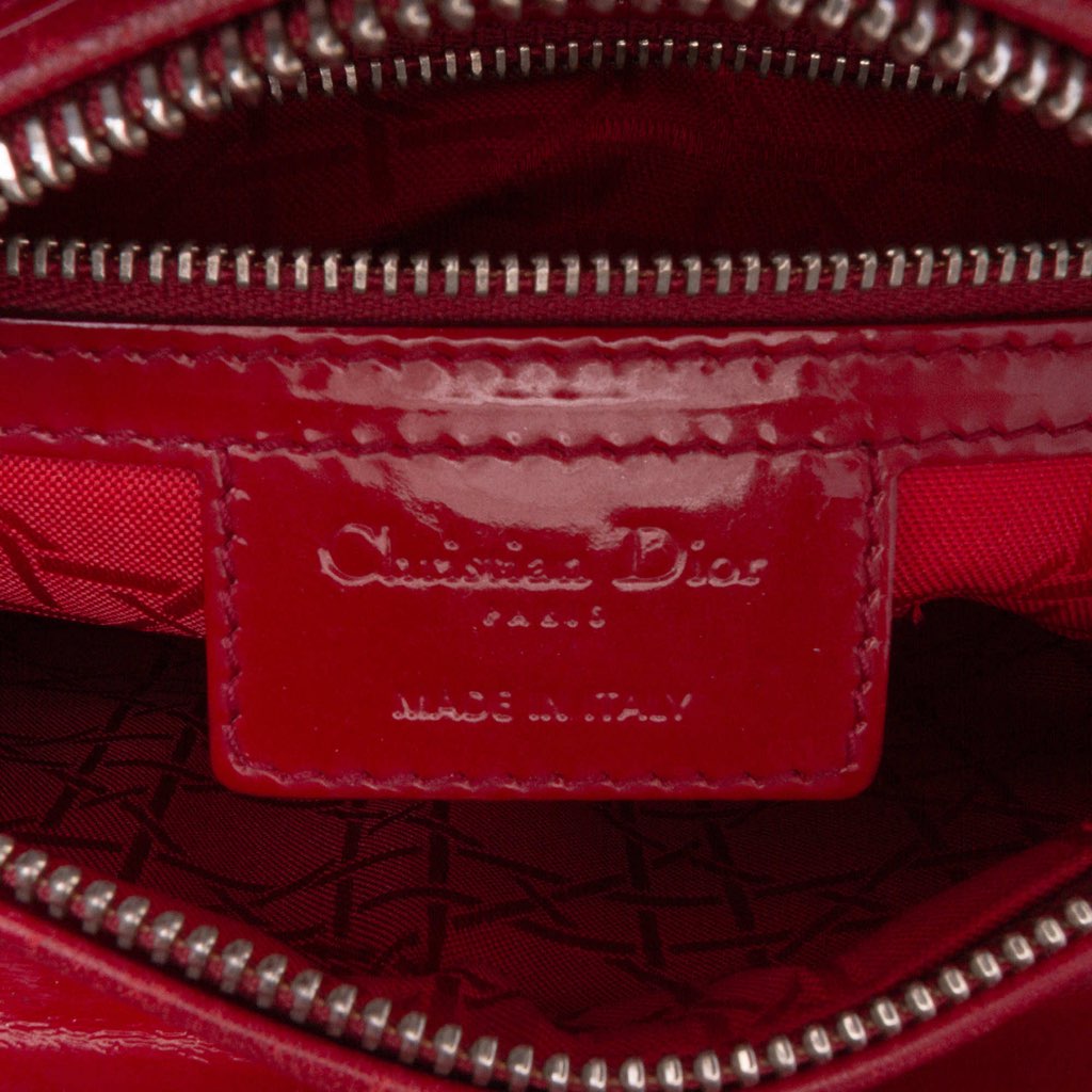 Dior Medium Patent Cannage Lady Dior - 5