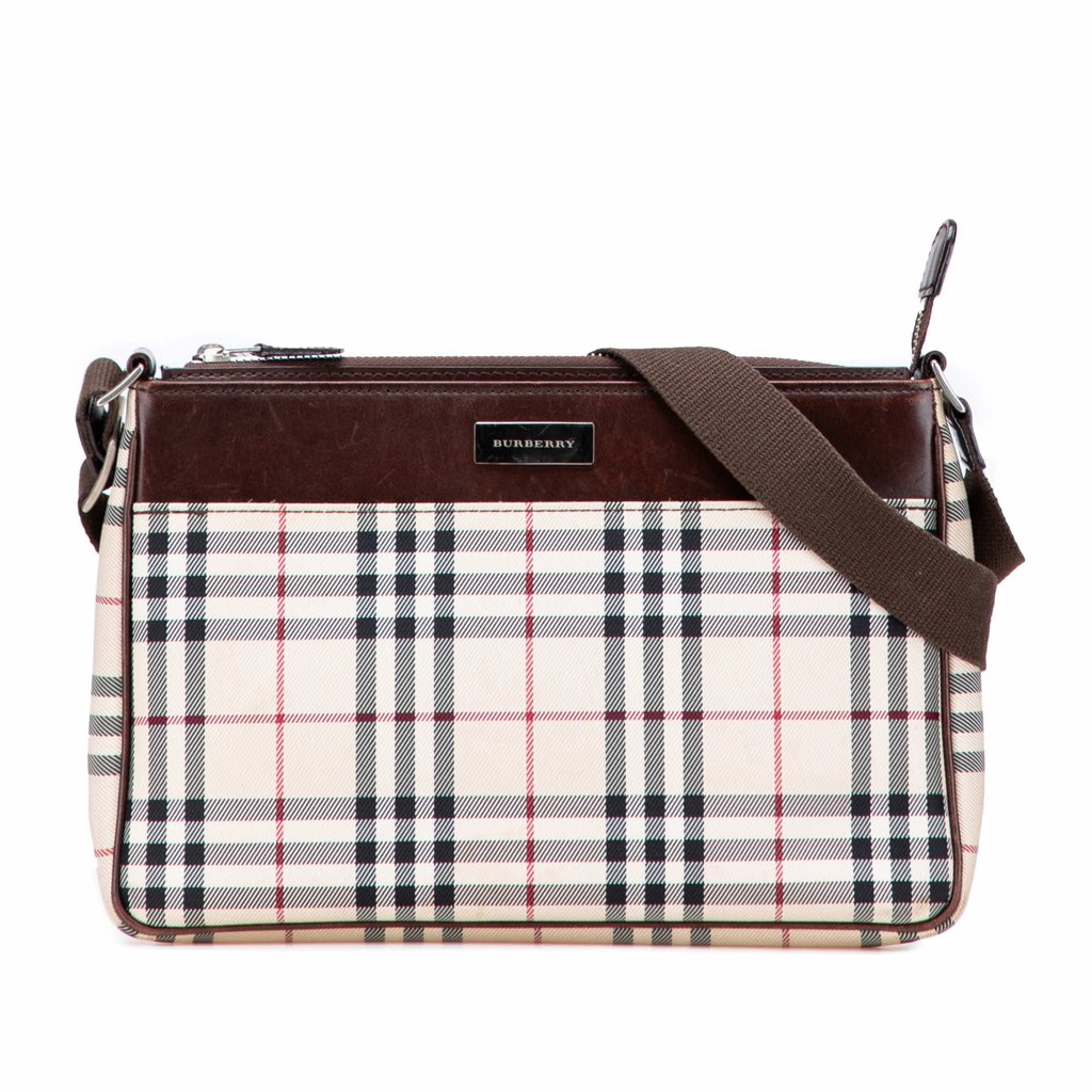 Burberry House Check Canvas Crossbody