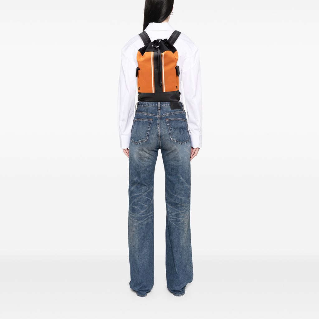 Bottega Veneta Canvas Drawstring Backpack - Image 13