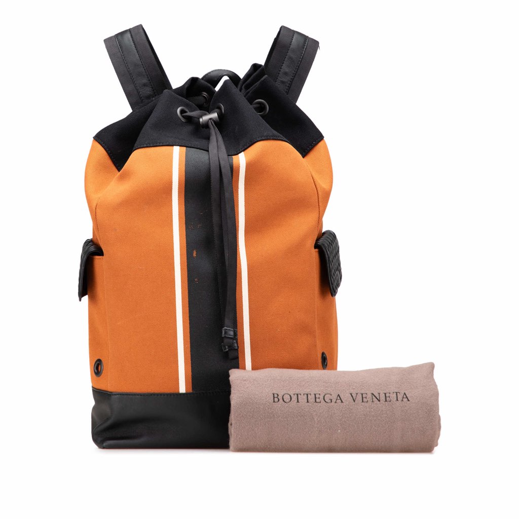 Bottega Veneta Canvas Drawstring Backpack - Image 14