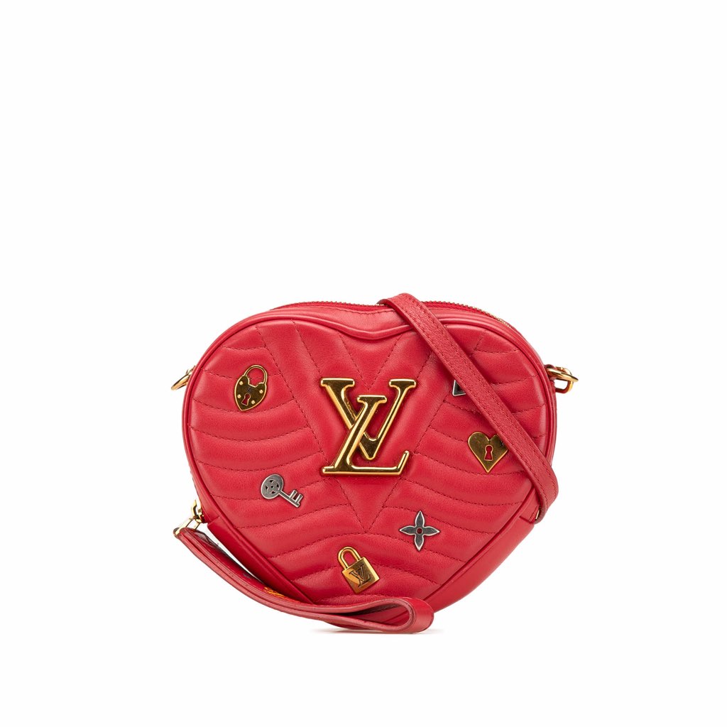 Louis Vuitton Calfskin Embellished New Wave Love Lock Crossbody