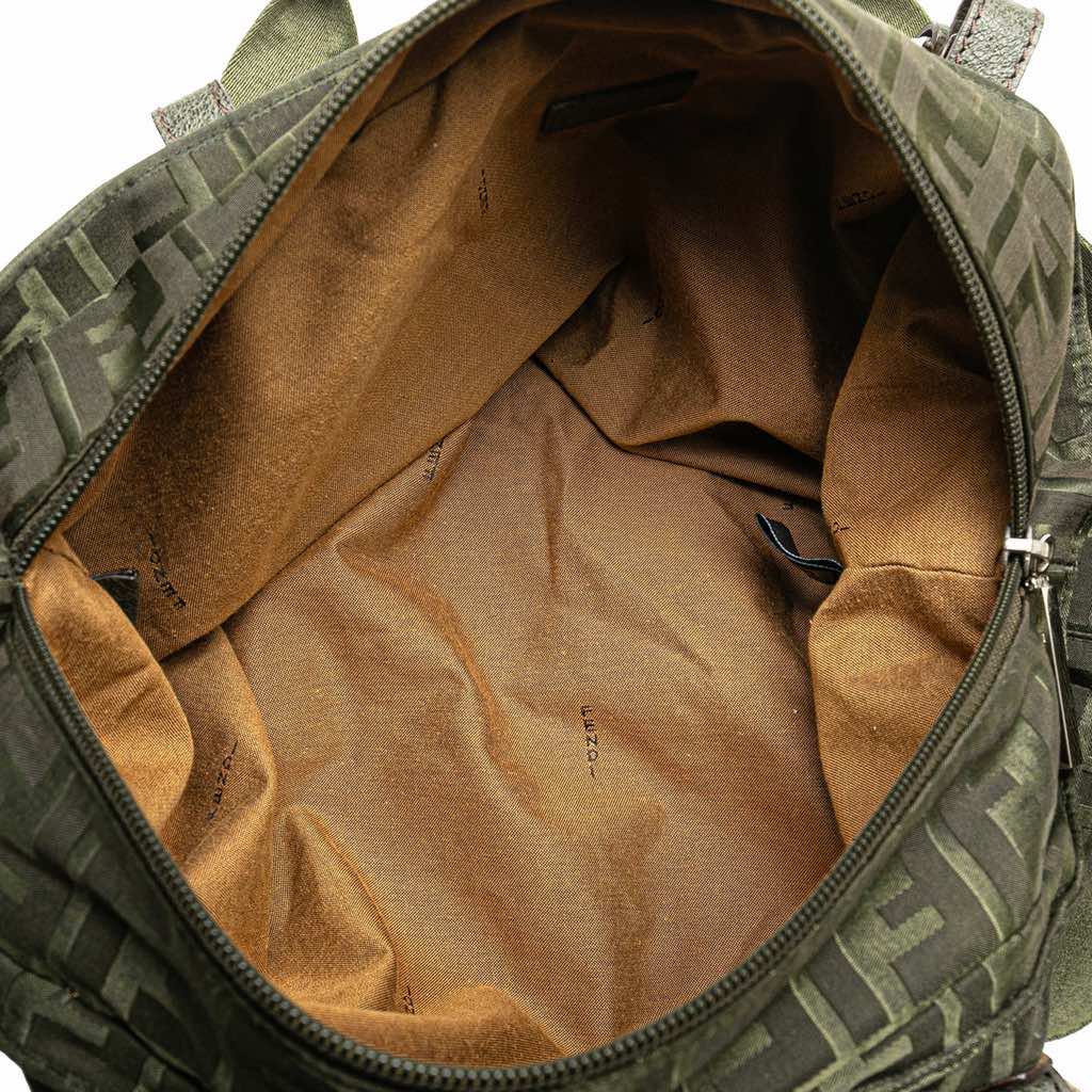Fendi Medium Zucca Nylon Zip Code Handbag - 4