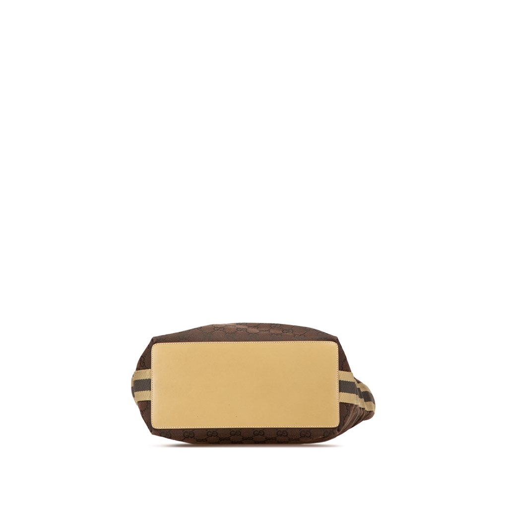 Gucci GG Canvas Web Bucket Tote - Image 6