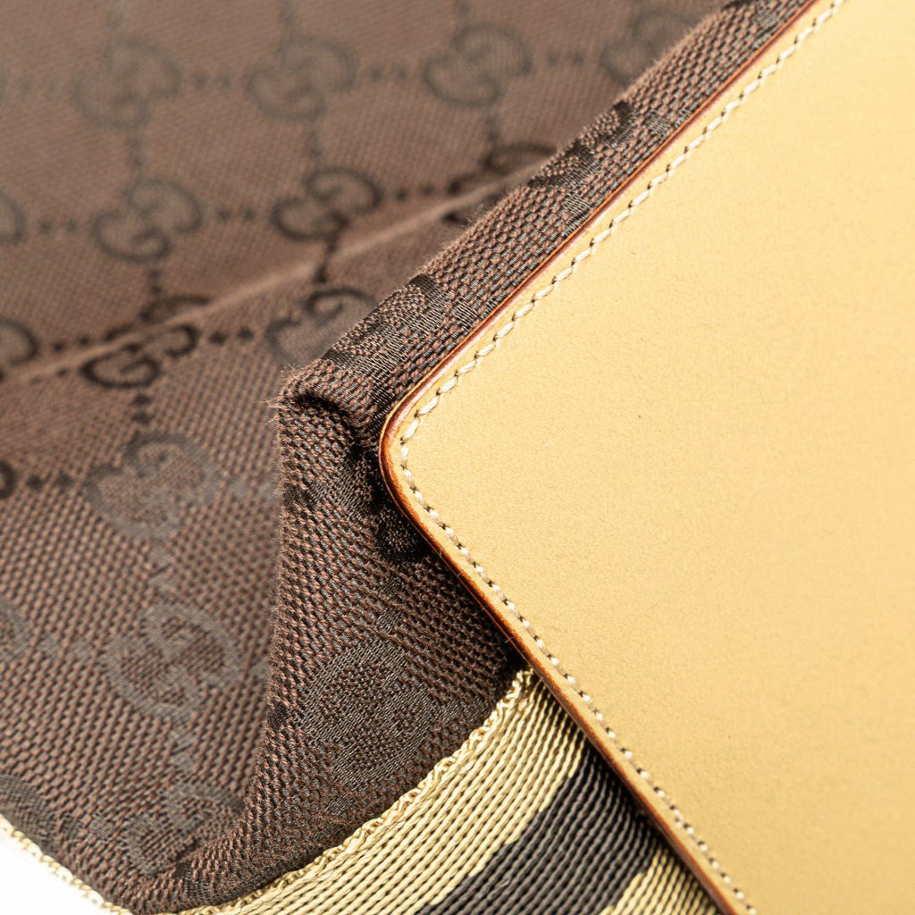 Gucci GG Canvas Web Bucket Tote - Detail 2