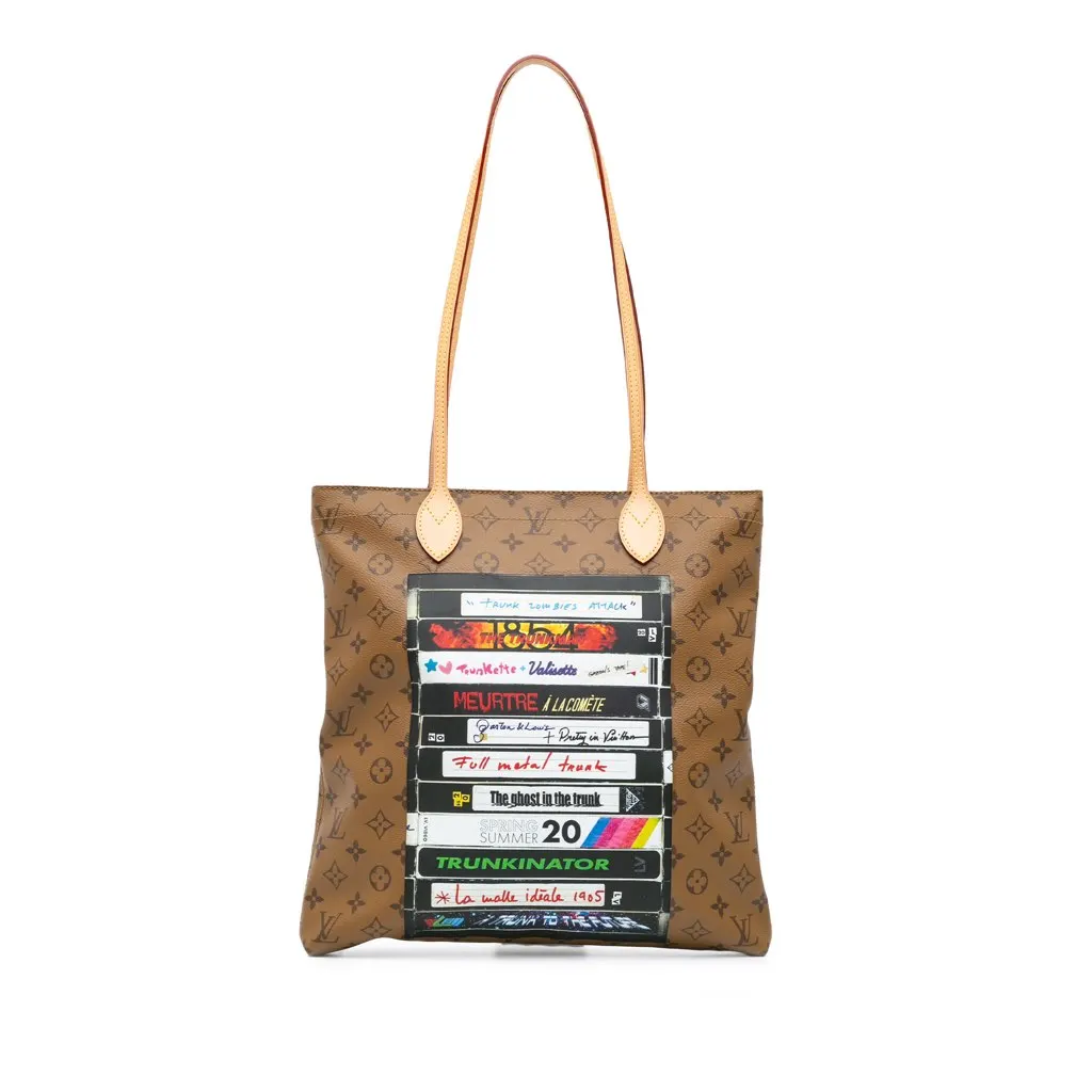 Louis Vuitton Monogram Reverse VHS Tape Carry It Brown Canvas Very good - Front View