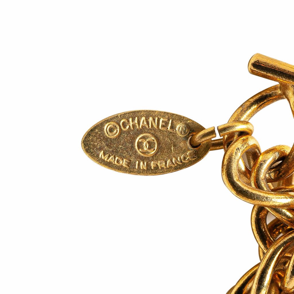 Chanel Gold Plated Lion Head Choker Necklace - 2