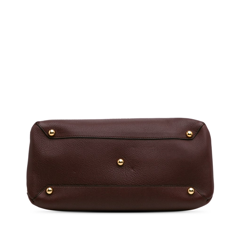 Burberry Medium Leather and House Check Banner Satchel - 3