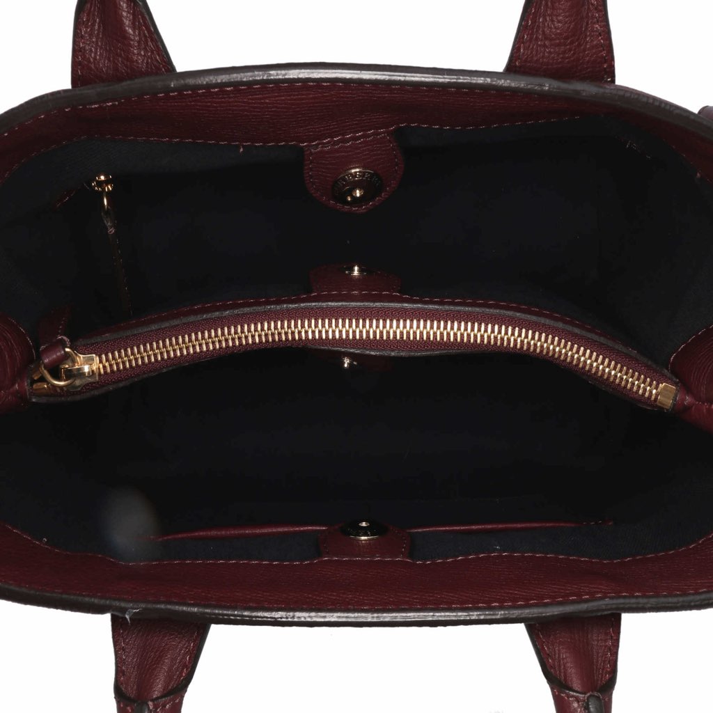 Burberry Medium Leather and House Check Banner Satchel - 4