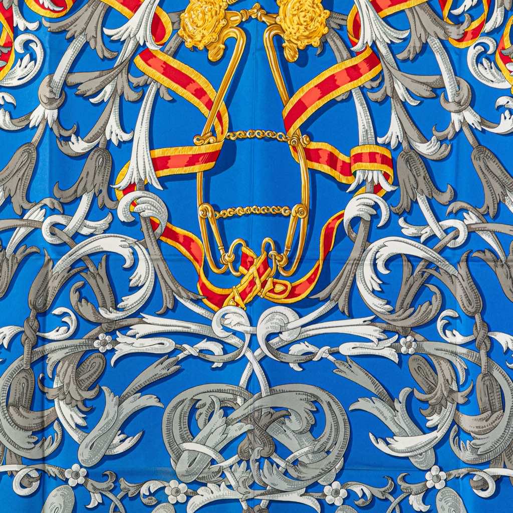 Hermès Le Mors A La Conetable Silk Scarf - Back view