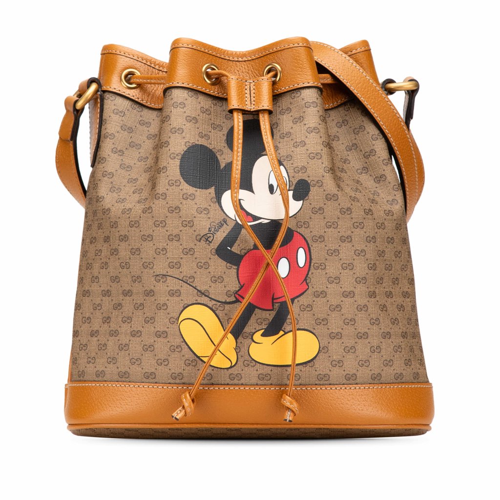 Gucci Micro GG Supreme Mickey Mouse Bucket Bag