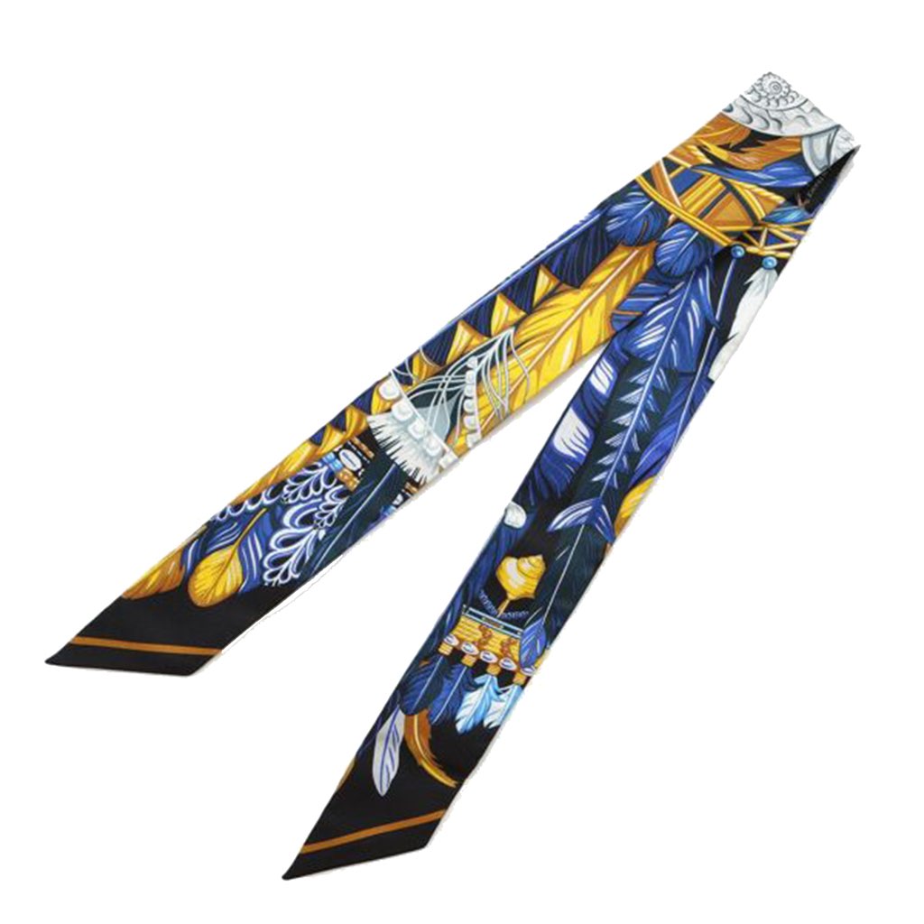 Hermès Danse Pacifique Silk Twilly Scarf - Image 6