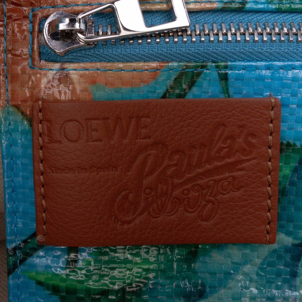 Loewe Paulas Ibiza Printed Coated Canvas Fold Shopper Tote - Side view