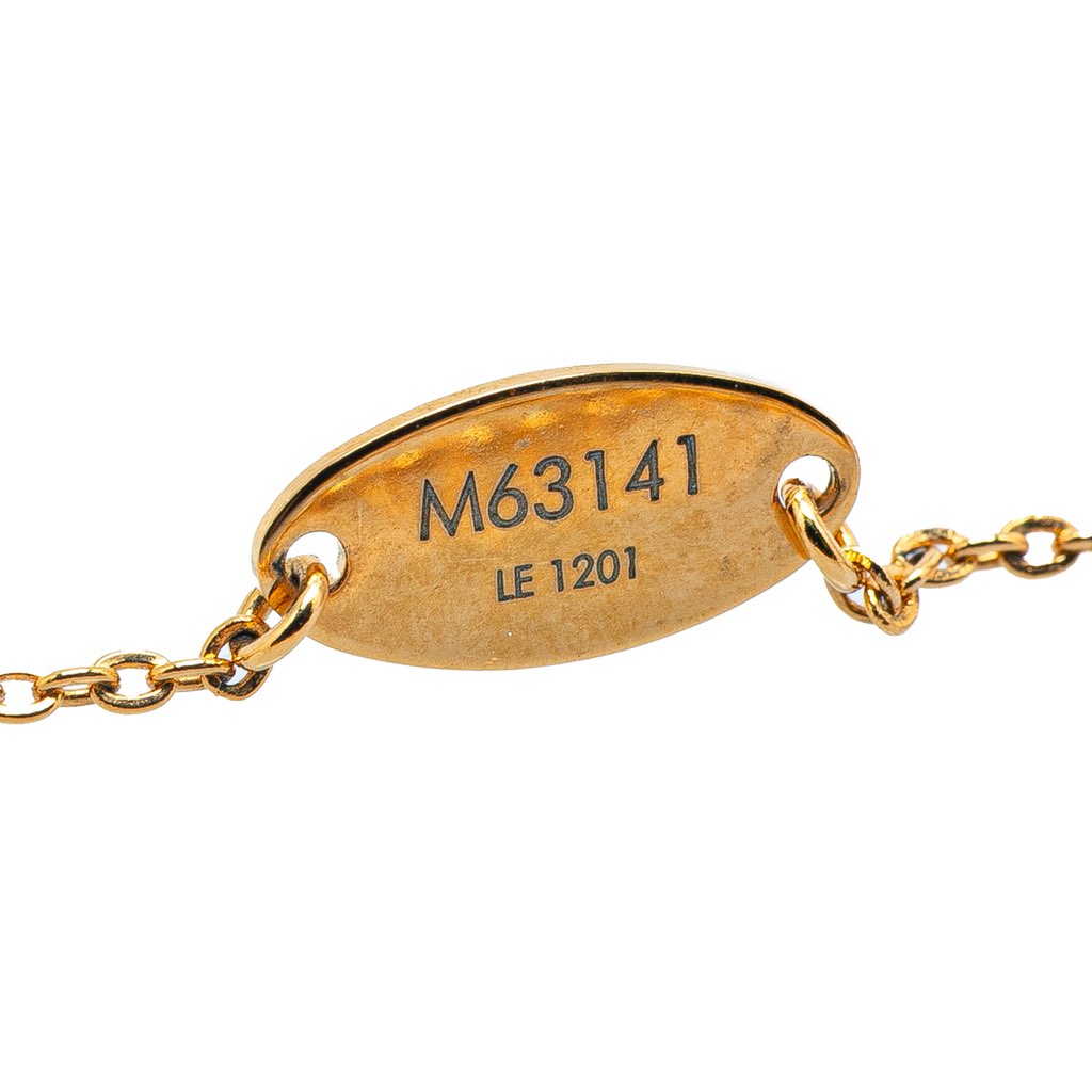 Louis Vuitton Gold Plated Nanogram Pendant Necklace - 2