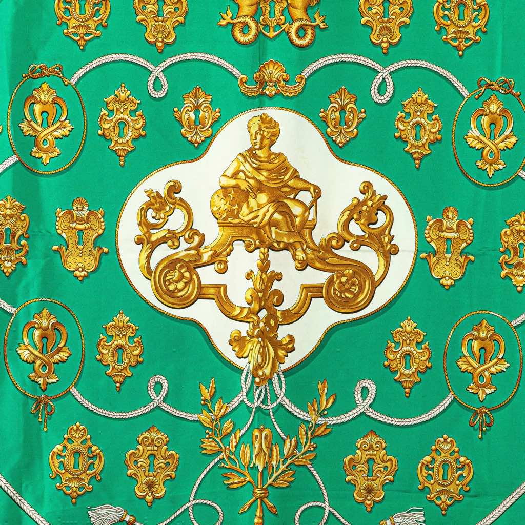 Hermès Foulard Sesame Silk Scarf - Side view