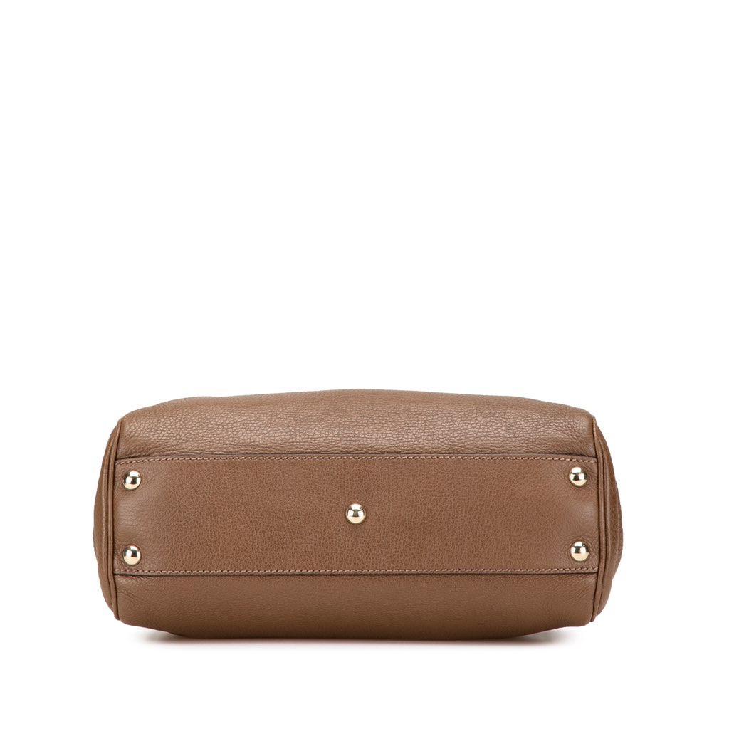 Gucci Small Calfskin Bamboo Shopper Satchel - 3