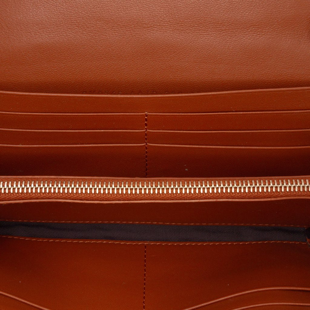 Fendi Zucca Embossed Leather Wallet On Chain - 4