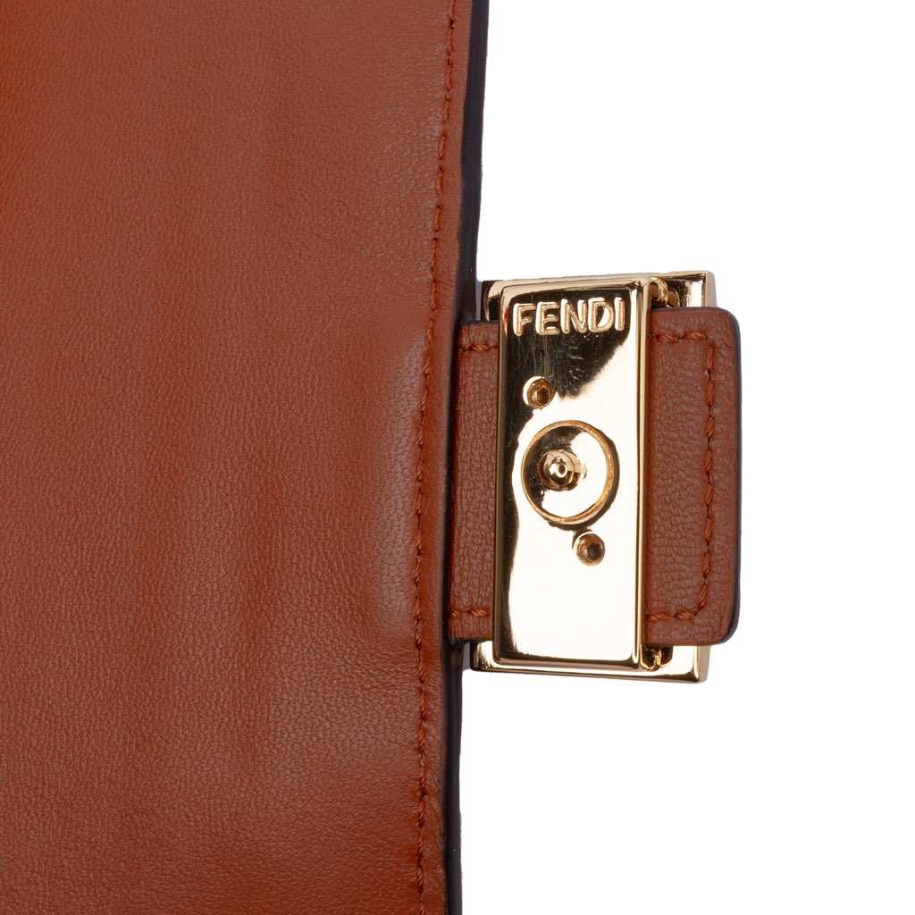 Fendi Zucca Embossed Leather Wallet On Chain - Detail 2