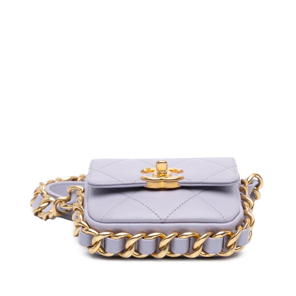 Chanel Mini Quilted Calfskin Framing Chain Flap - Image 6