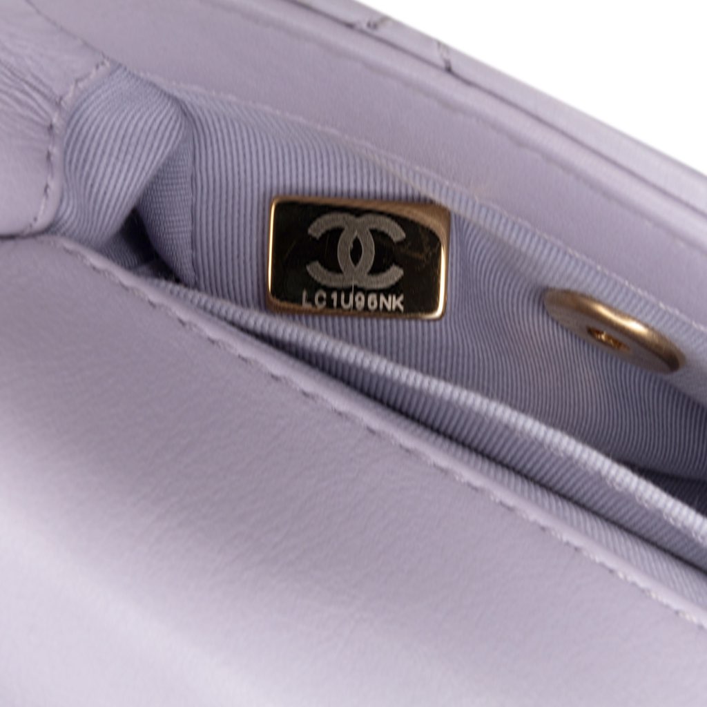 Chanel Mini Quilted Calfskin Framing Chain Flap - Side view