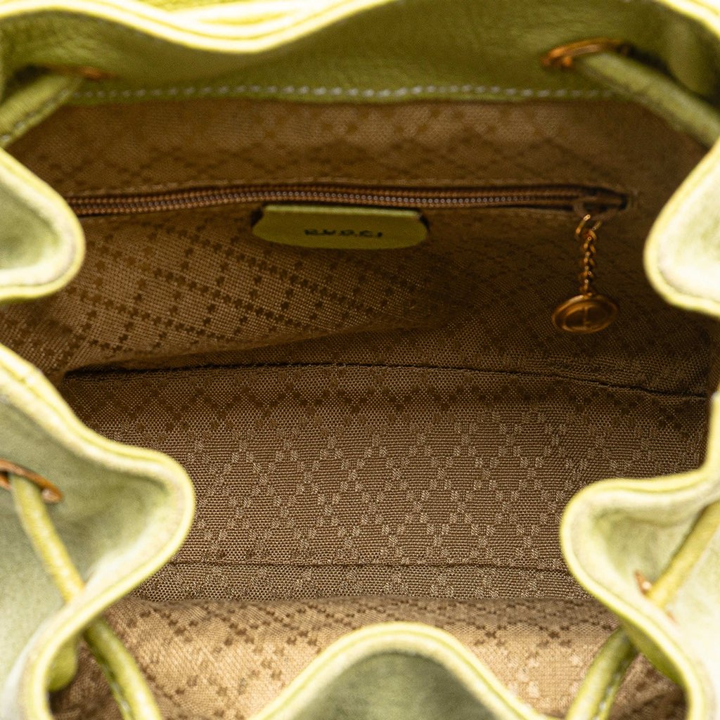 Gucci Suede Bamboo Backpack - 4