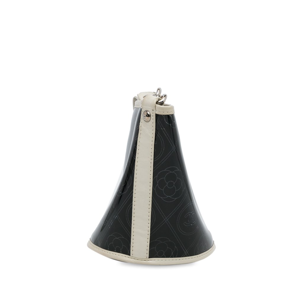 Chanel Crumpled Calfskin PVC Camellia Bucket - 3