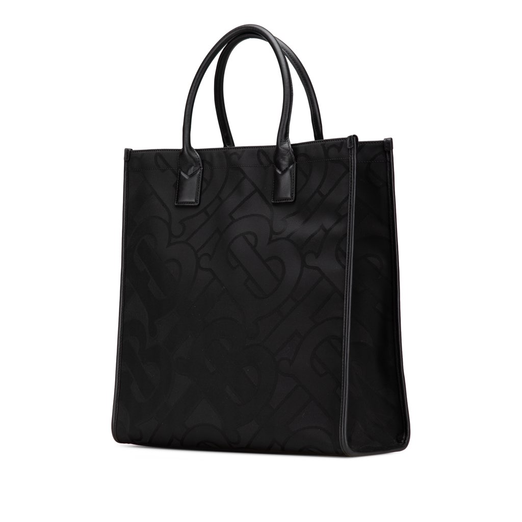 Burberry TB Monogram Canvas Tote - 2