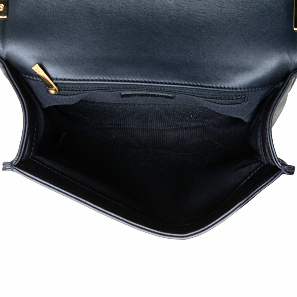 Chanel Medium Lambskin Embossed Cube Boy Flap - 4