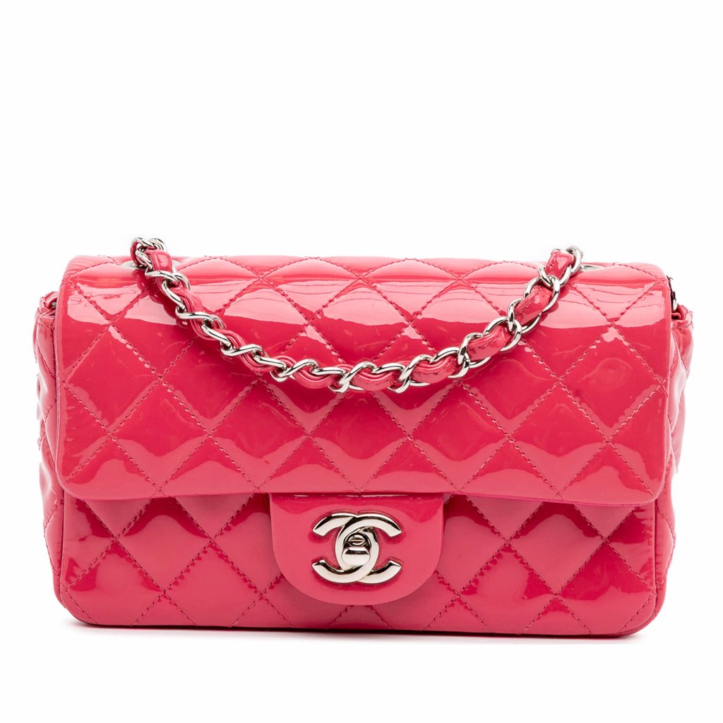 Chanel Mini Rectangular Classic Patent Single Flap