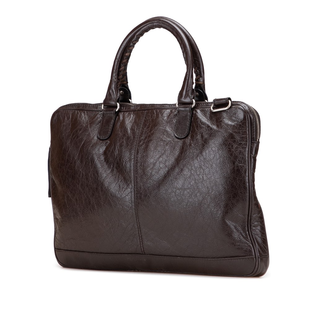 Balenciaga Lambskin Leather Briefcase - 2