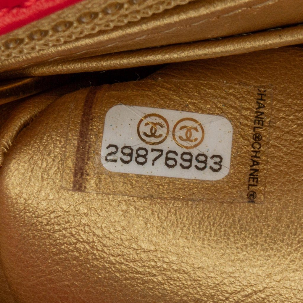 Chanel Mini Square Classic Lambskin Pearl Crush Single Flap - 5