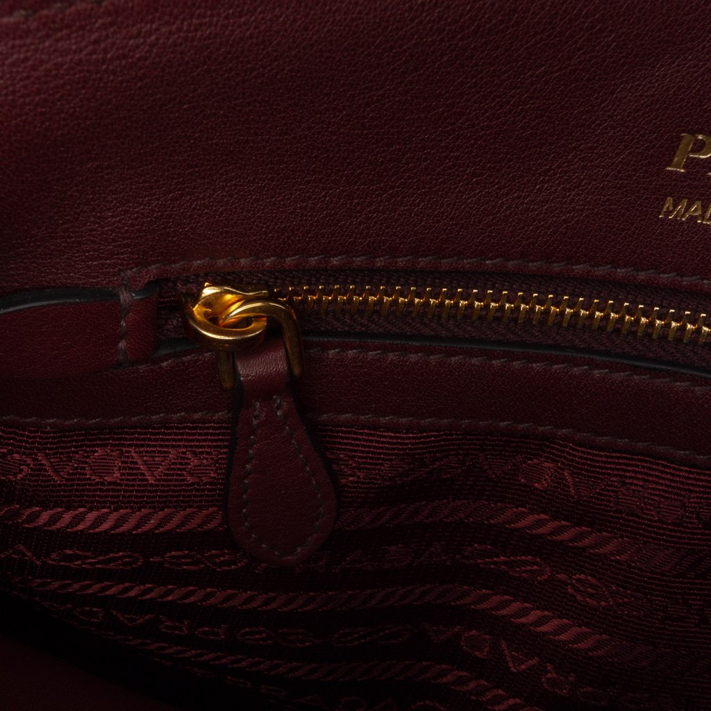 Prada City Calf Colorblock Bibliotheque Crossbody - Side view