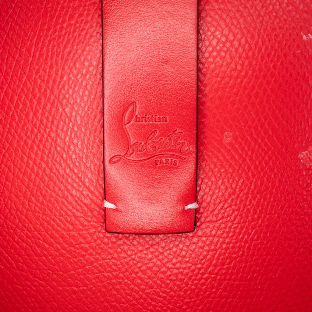 Christian Louboutin Metallic Crinkled Calfskin Spike Cabata Tote - 5