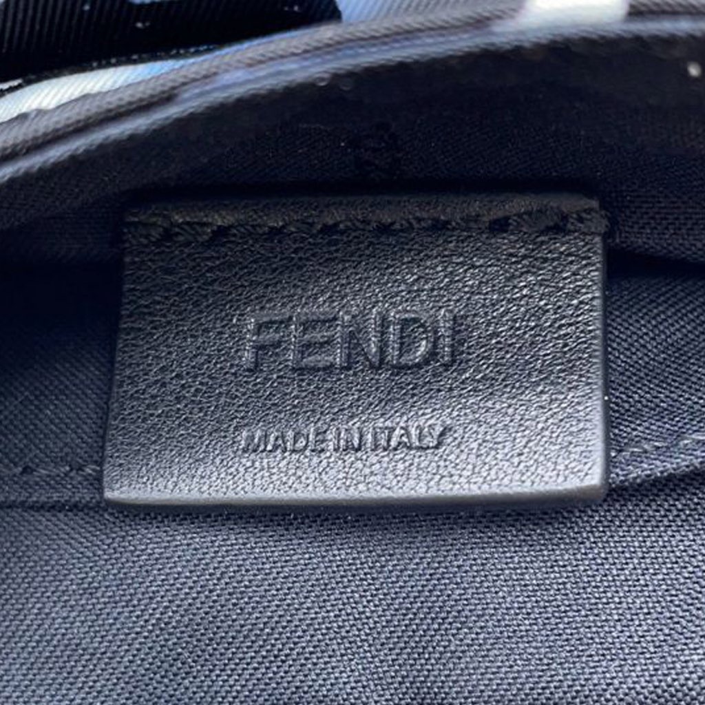 Fendi Joshua Vides Mini Zucca Nylon Convertible Baguette Satchel - 5