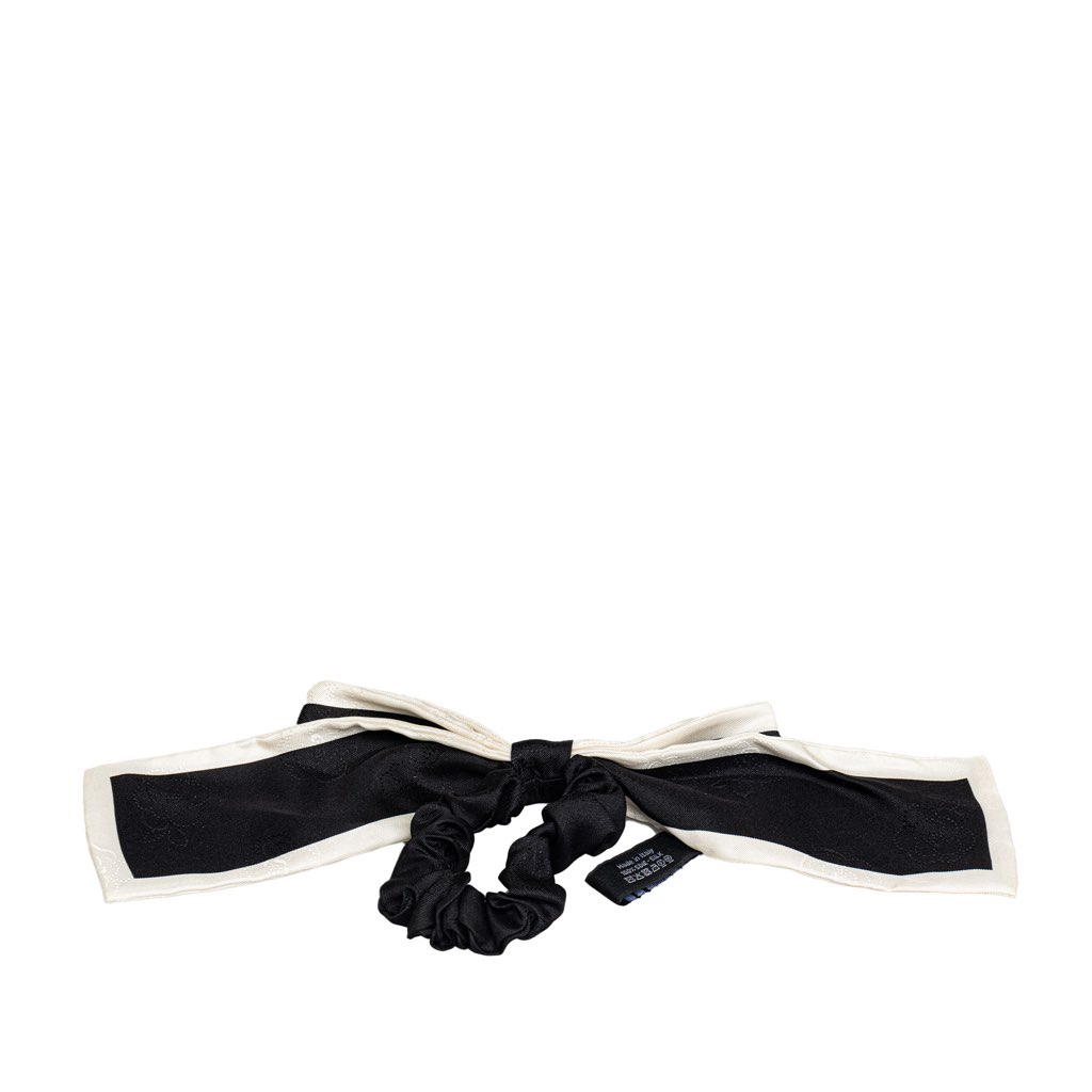 Chanel Silk CC Bow Scrunchie - 2