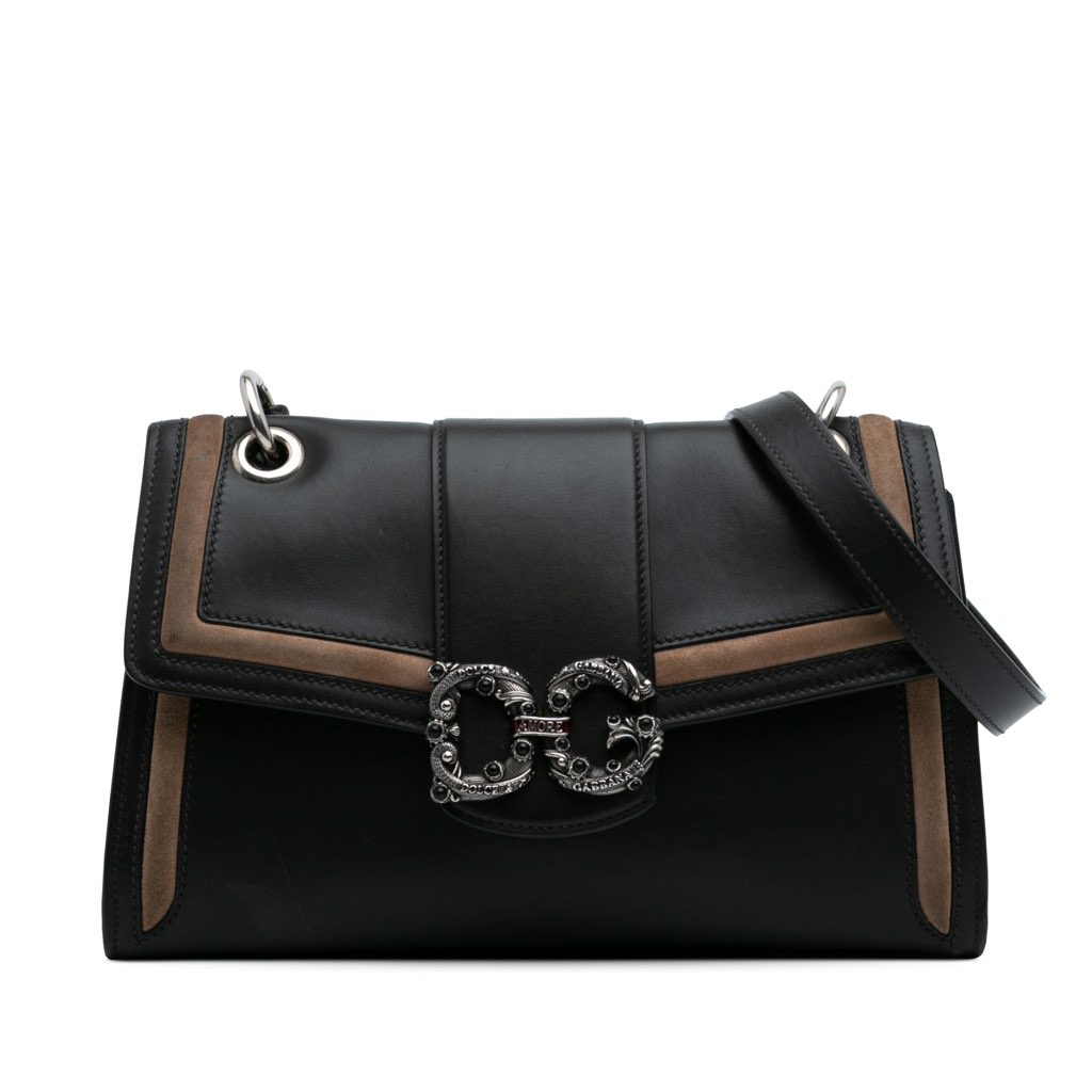 Dolce & Gabbana Medium Leather DG Amore Shoulder Bag