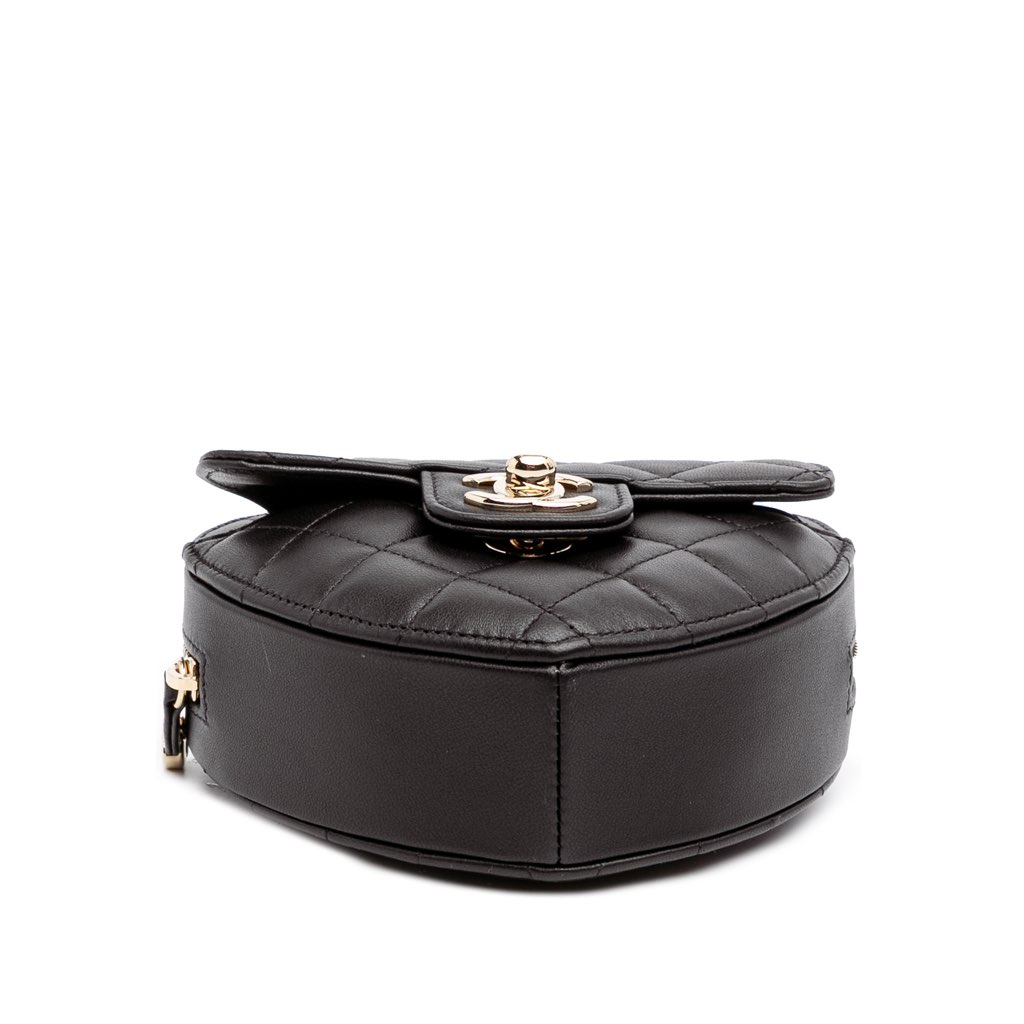 Chanel Mini Lambskin CC in Love Heart Crossbody - 3